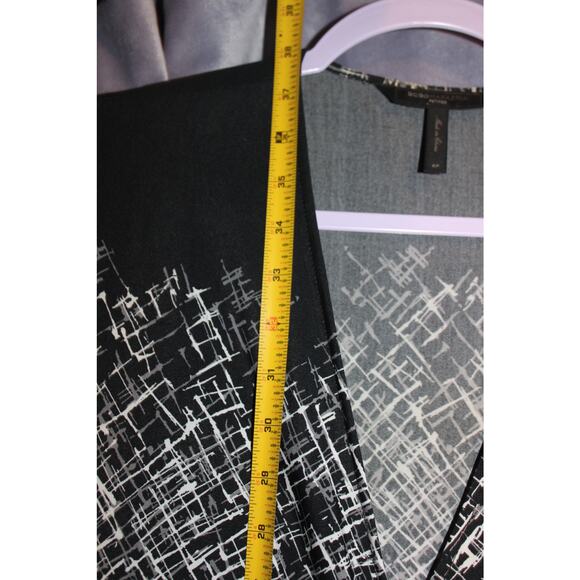 Bcbg Robe Dress 3/4 Sleeve V Neck Small Petite - Picture 2 of 6